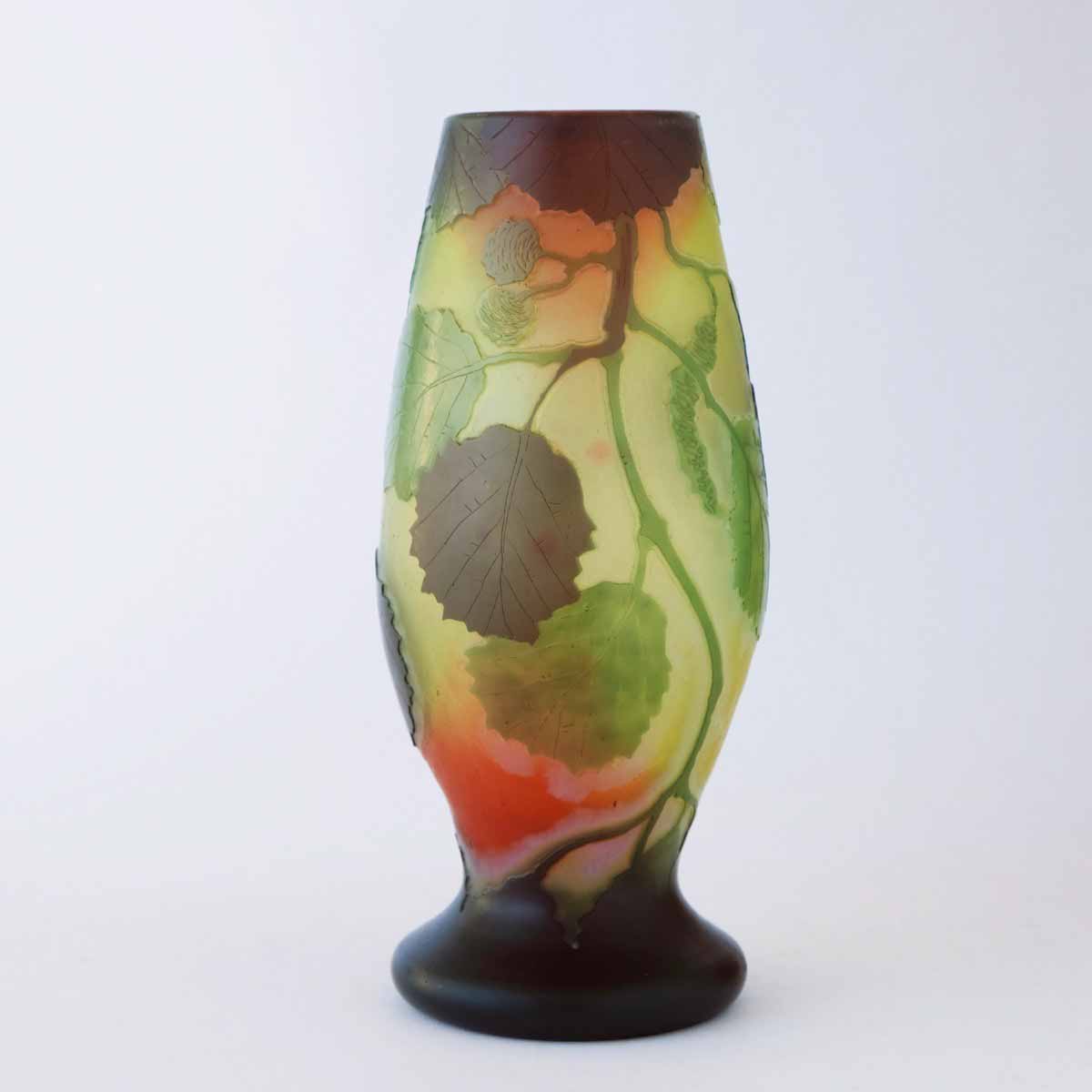 Secesní cameo váza "Olše" - Legras