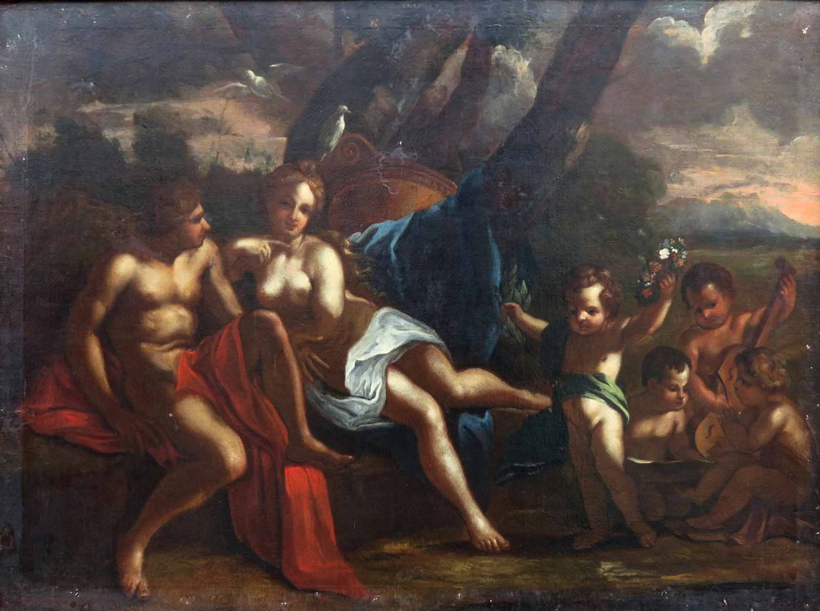Nicolas Poussin /následovník/ - Venuše a Merkur