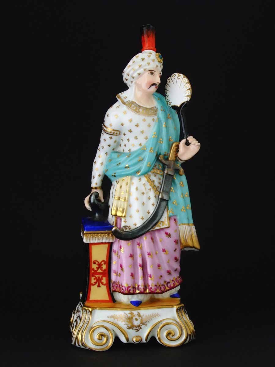 Velký figurální flakon "Turek" - Praha