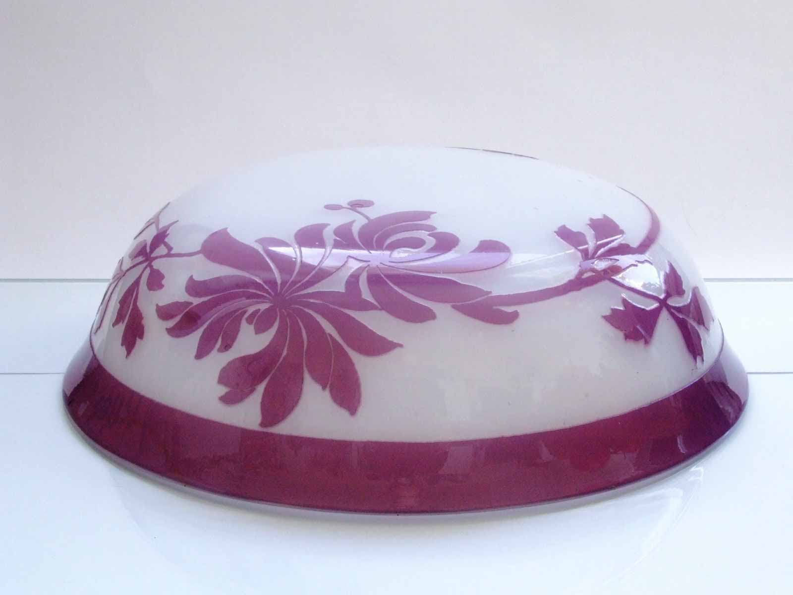 Secesní cameo lampové stínítko - Riedel