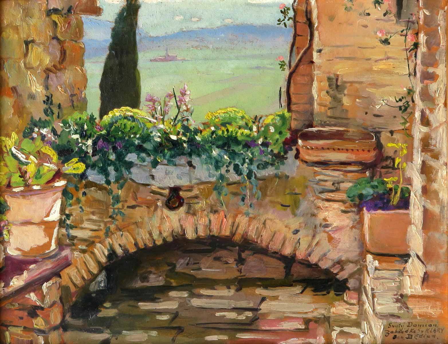 Jan Dědina (1870 - 1955) | Svatý Damián - Zahrádka sv. Kláry