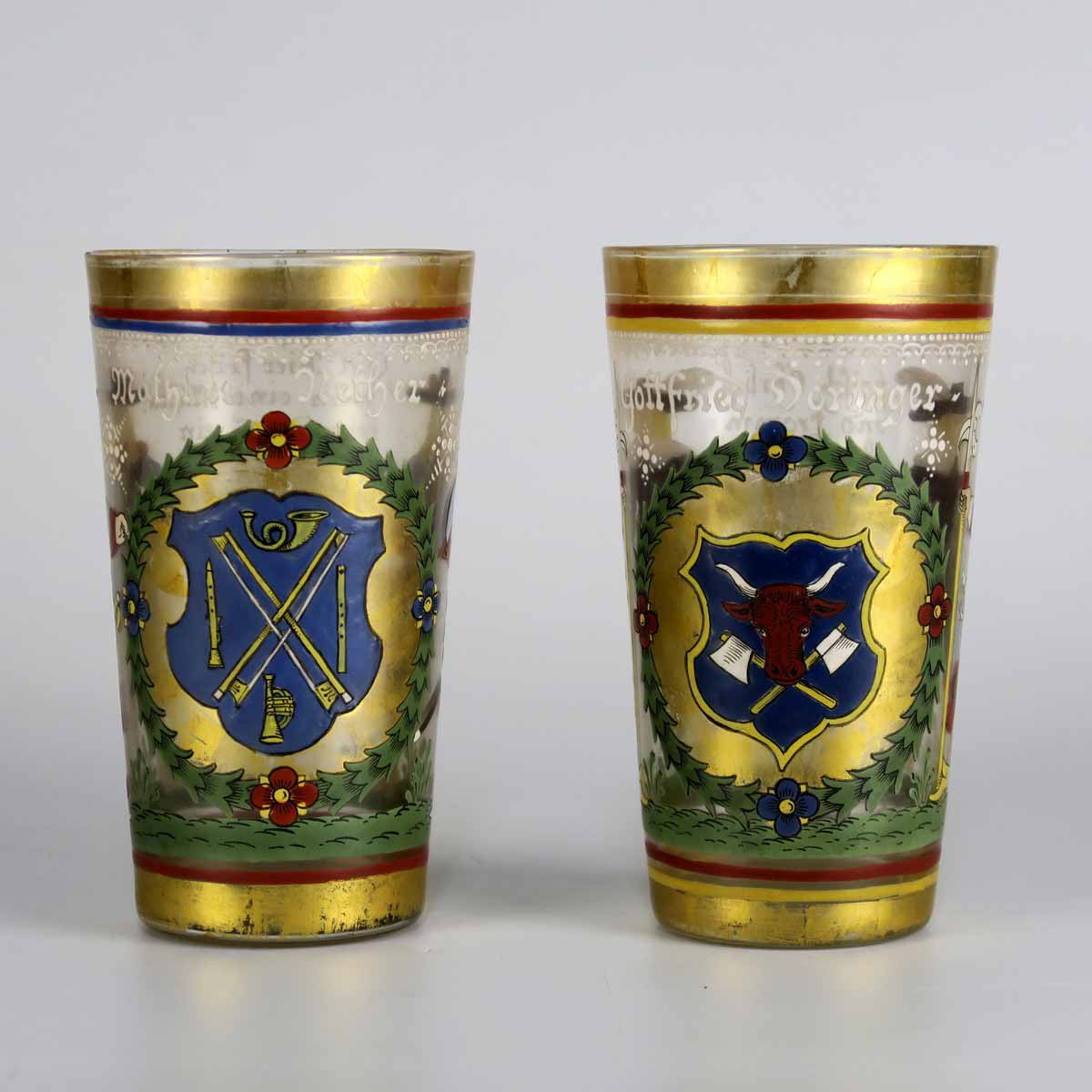 Pár číší v renesančním stylu - Heckert