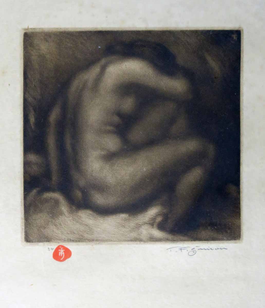 František Tavík Šimon (1877 - 1942) | Sedící akt