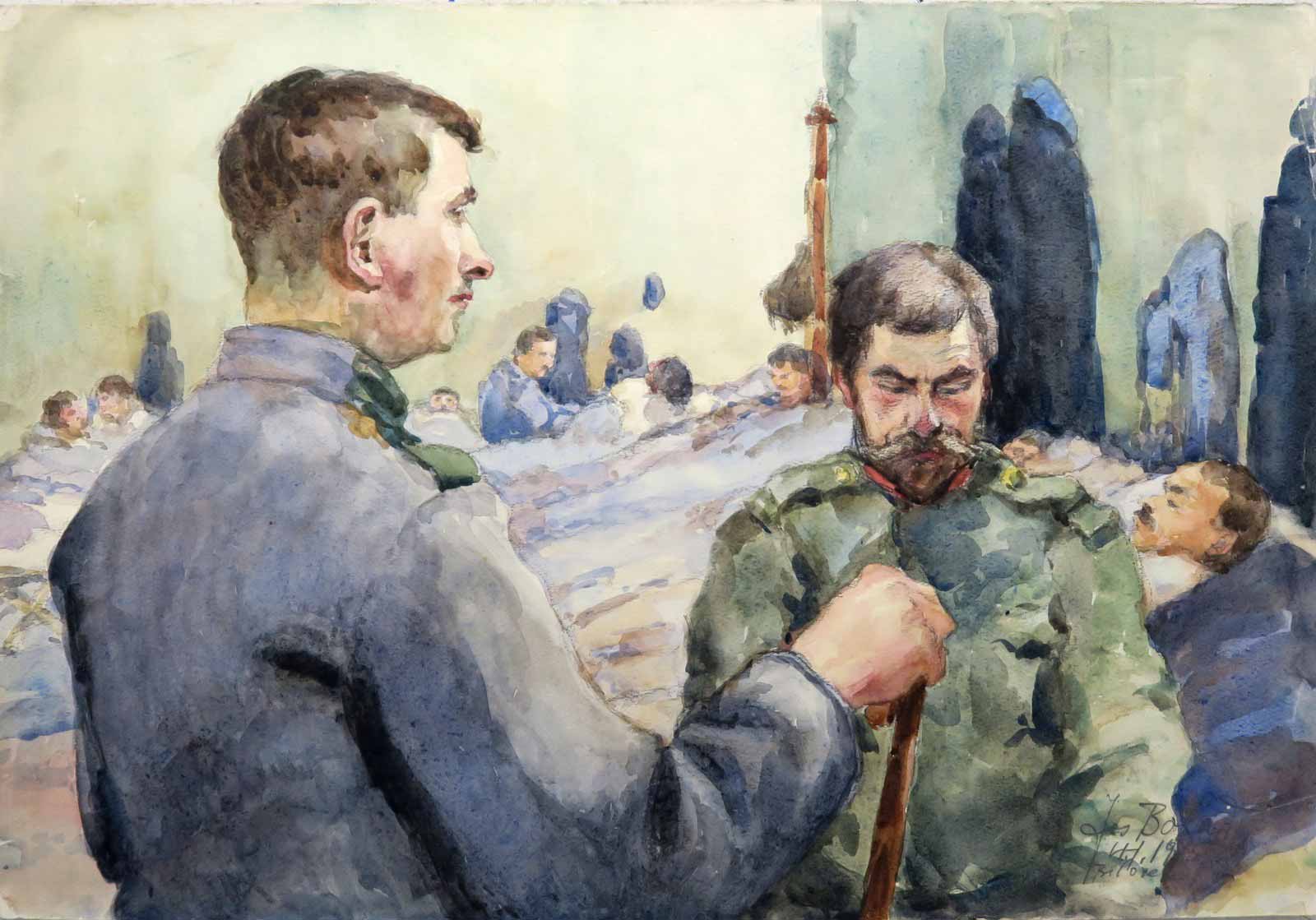 Josef Boháč - Heřmanský (1893 - 1956) / Zykmund Werciak | Konvolut 6 kreseb - I. světová válka