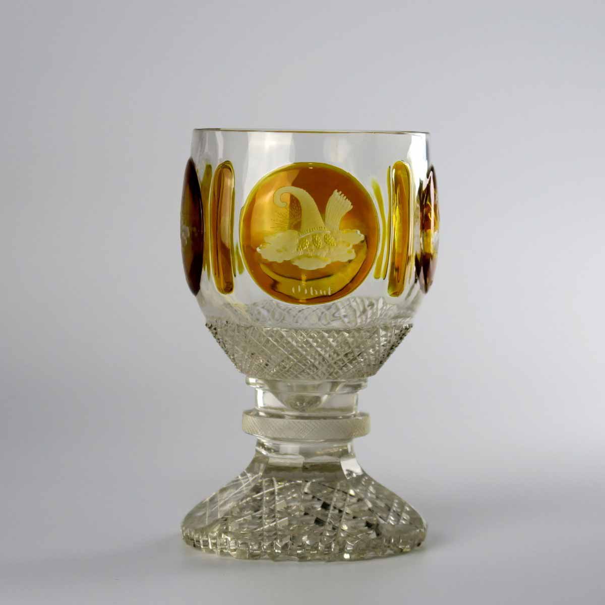 Biedermeierový pohár "ctnosti"