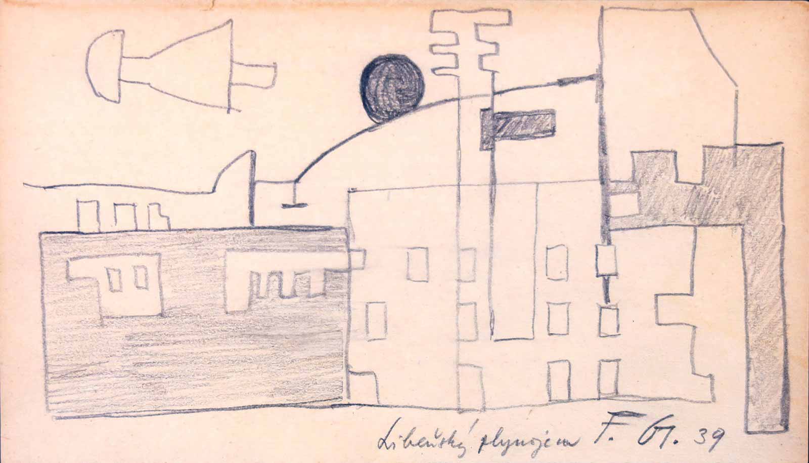 František Gross (1909 - 1985) - Libeňský plynojem