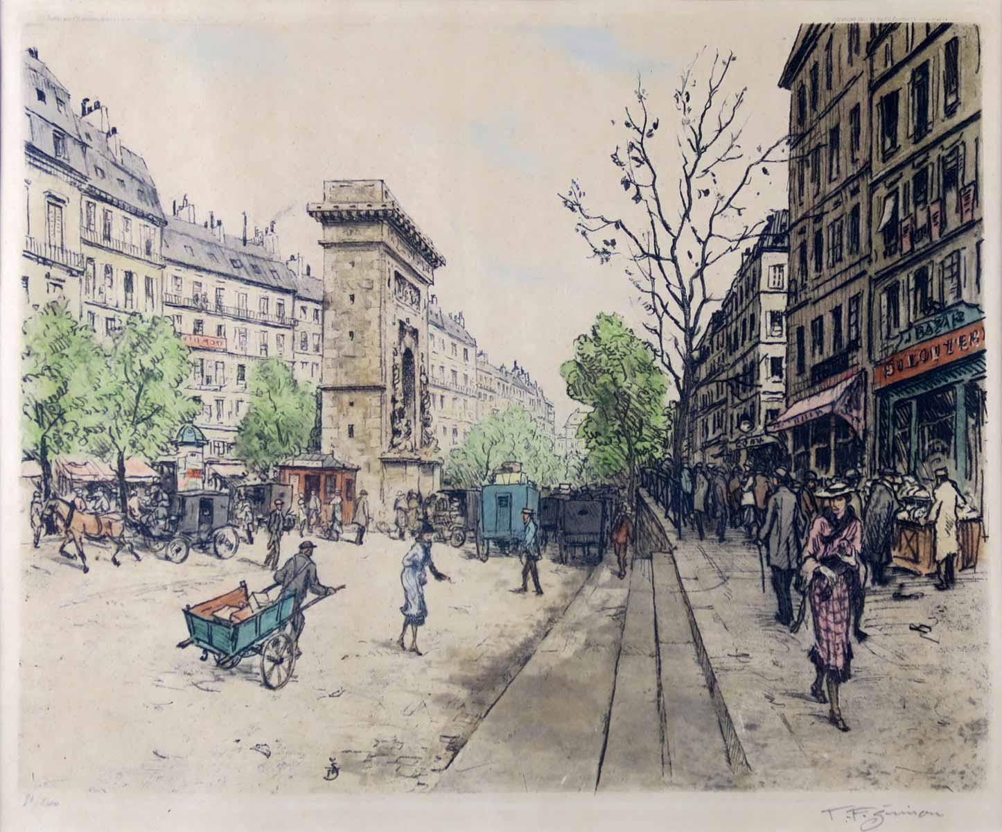 František Tavík Šimon (1877 - 1942) - Boulevard Saint Denis