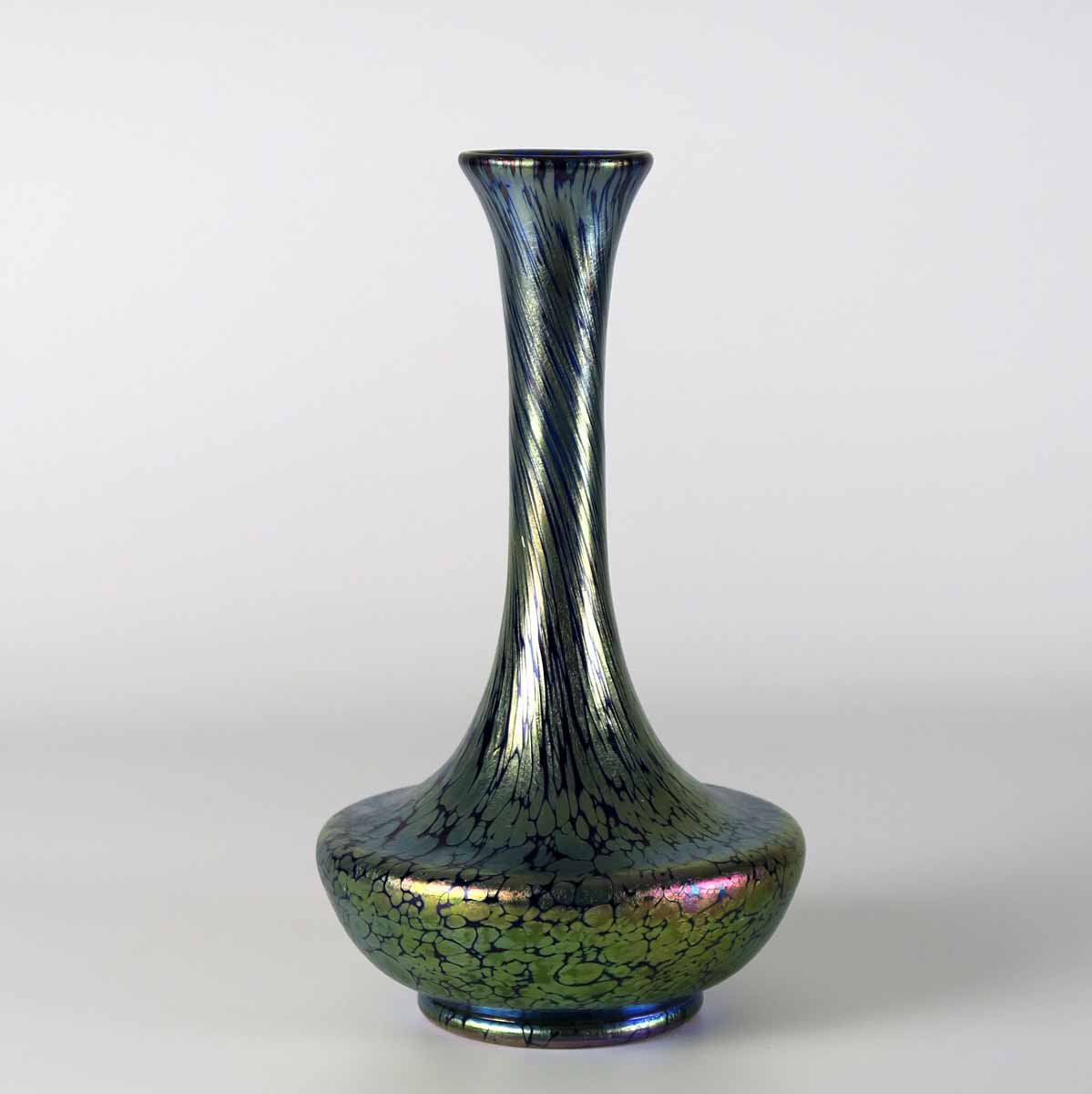 Secesní váza cobalt papillon - Johann Lötz Witwe