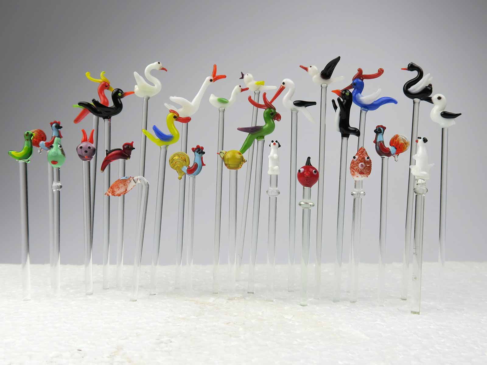 Sada 50 art deco koktejlových napichovátek