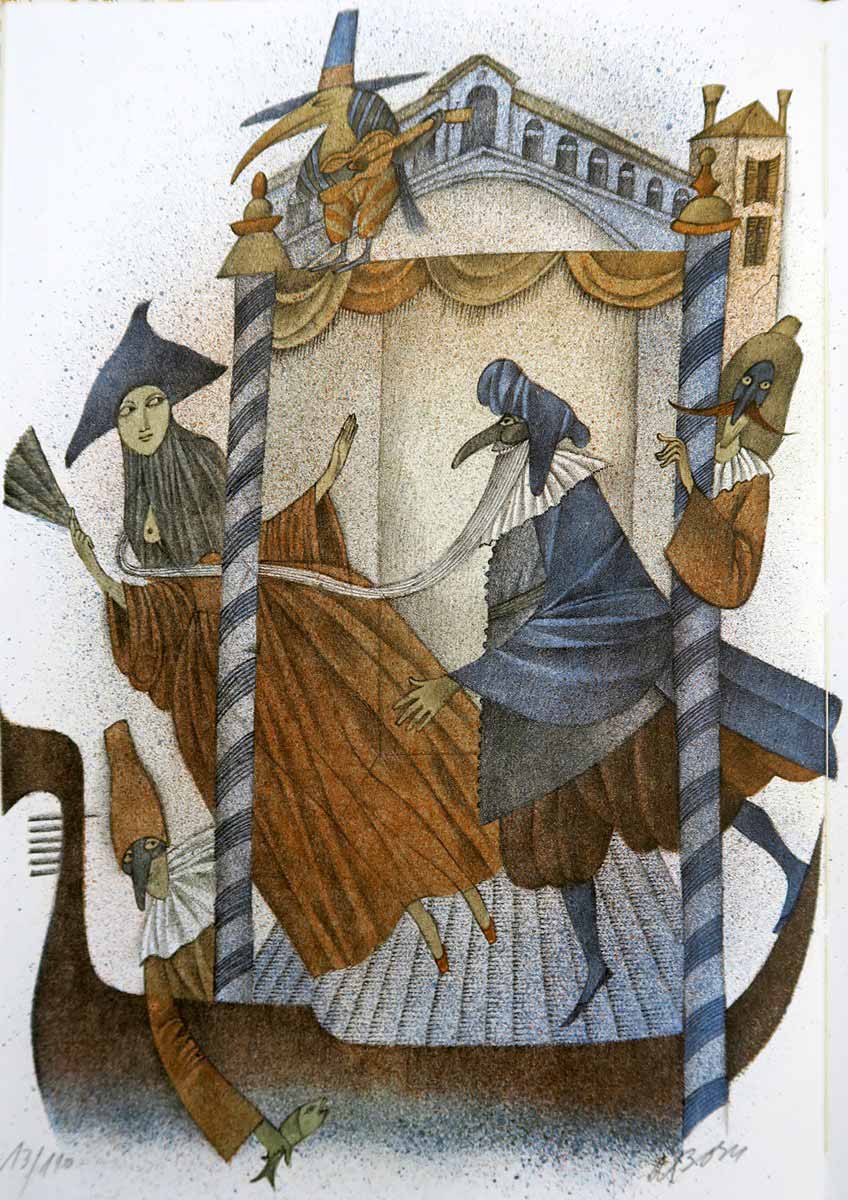 Adolf Born (1930 - 2016) - J. W. Goethe: Benátky