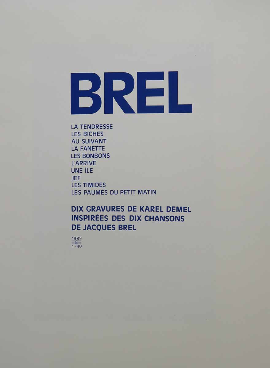 Karel Demel (1942 - 2024) - Soubor Jacques Brel