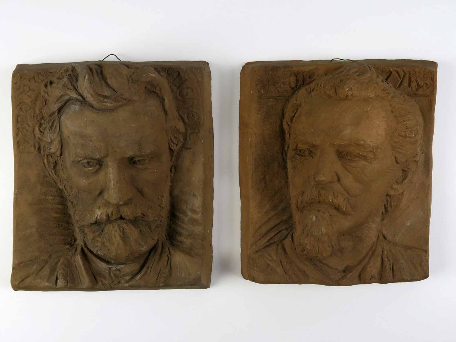 František Bílek (1872 - 1941) - Portréty M. Tyrše a J. Fügnera