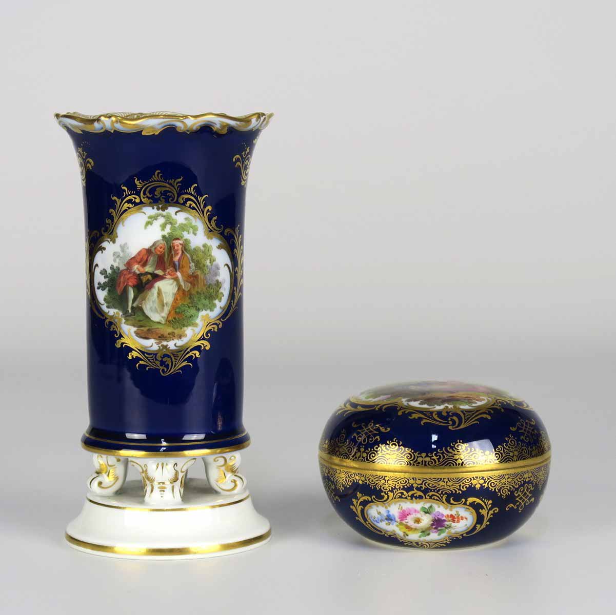 Dóza a váza - Míšeň