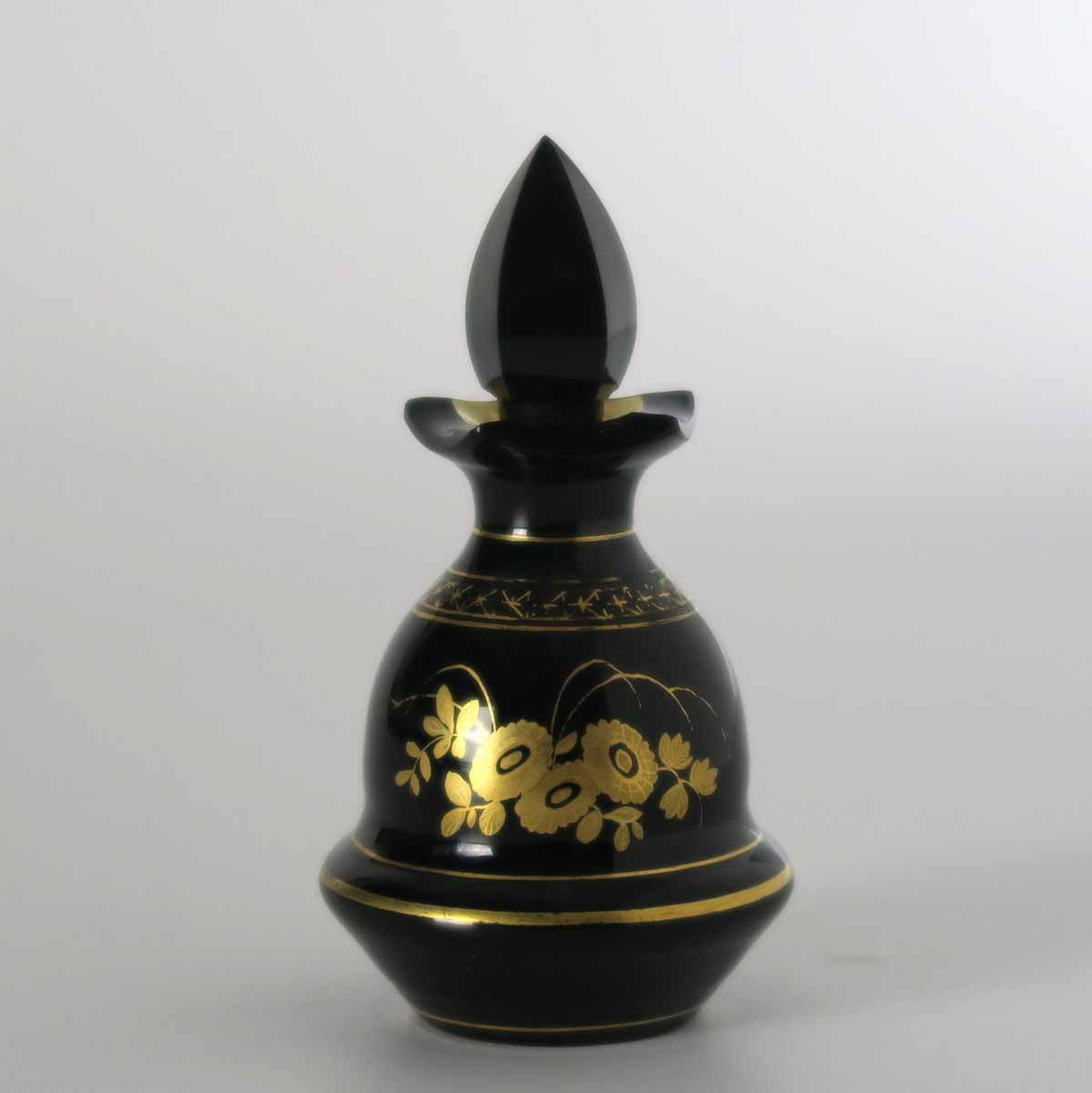 Hyalitový flakonek se zátkou