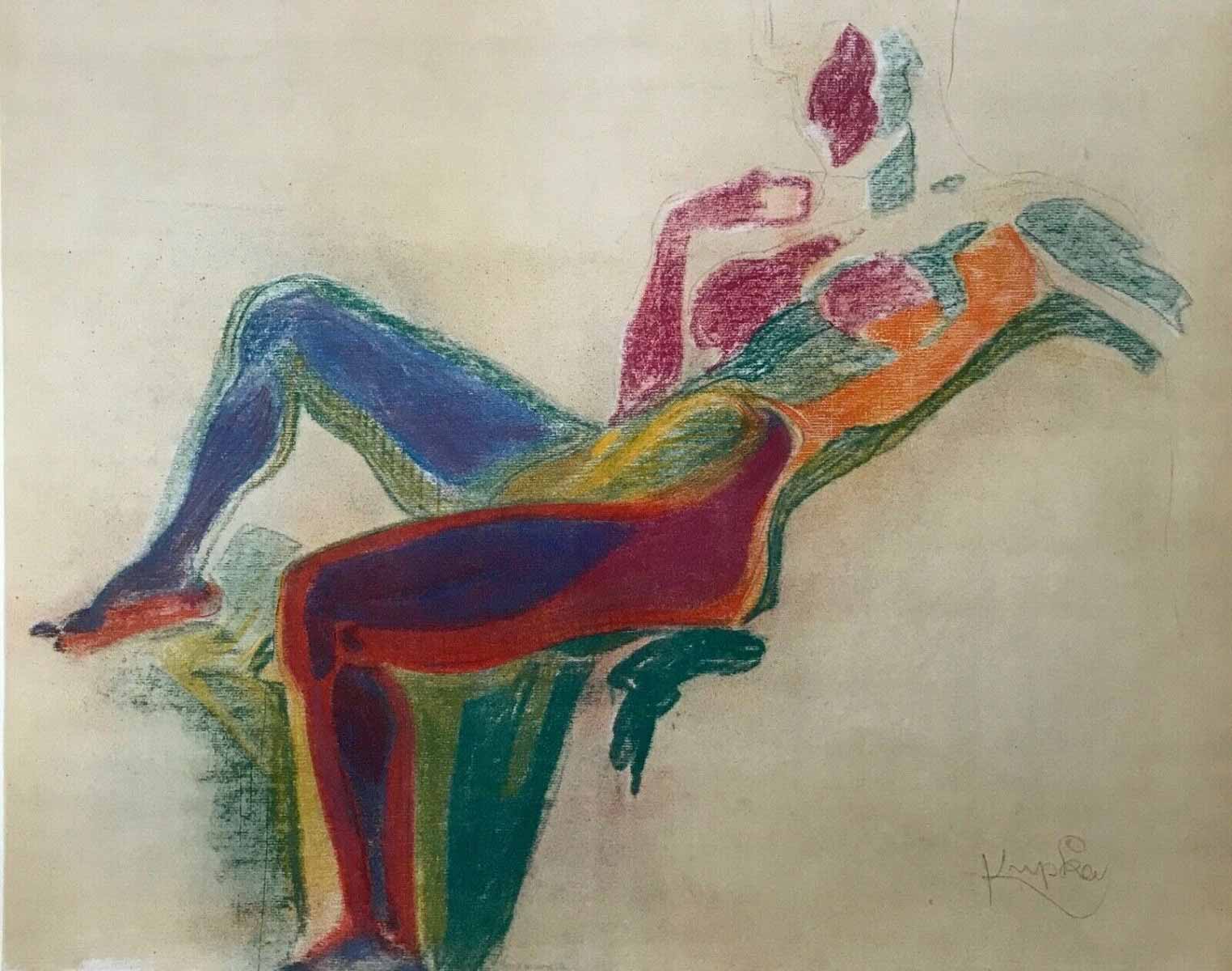 František Kupka (1871 - 1957) podle - Plány podle barev - Velký akt