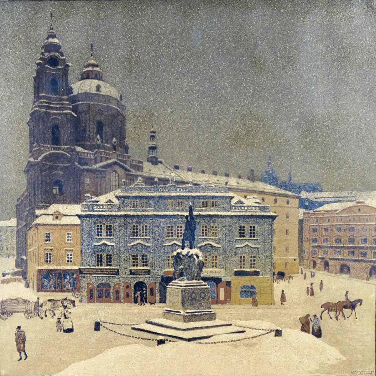 Karel Kostial (1878 - 1945) - Malostranské náměstí