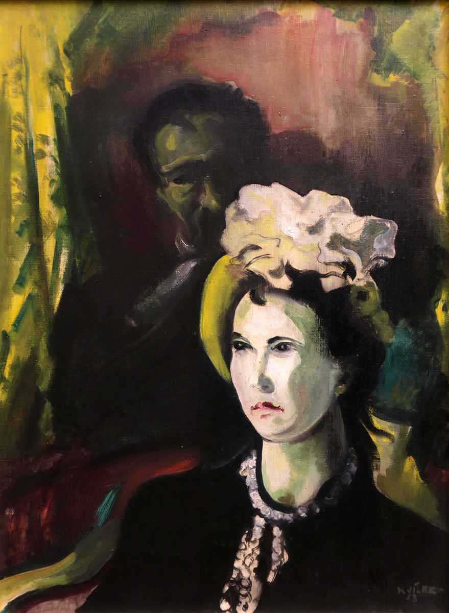 Karel Jílek (1896 - 1983) - Dáma v divadelní loži