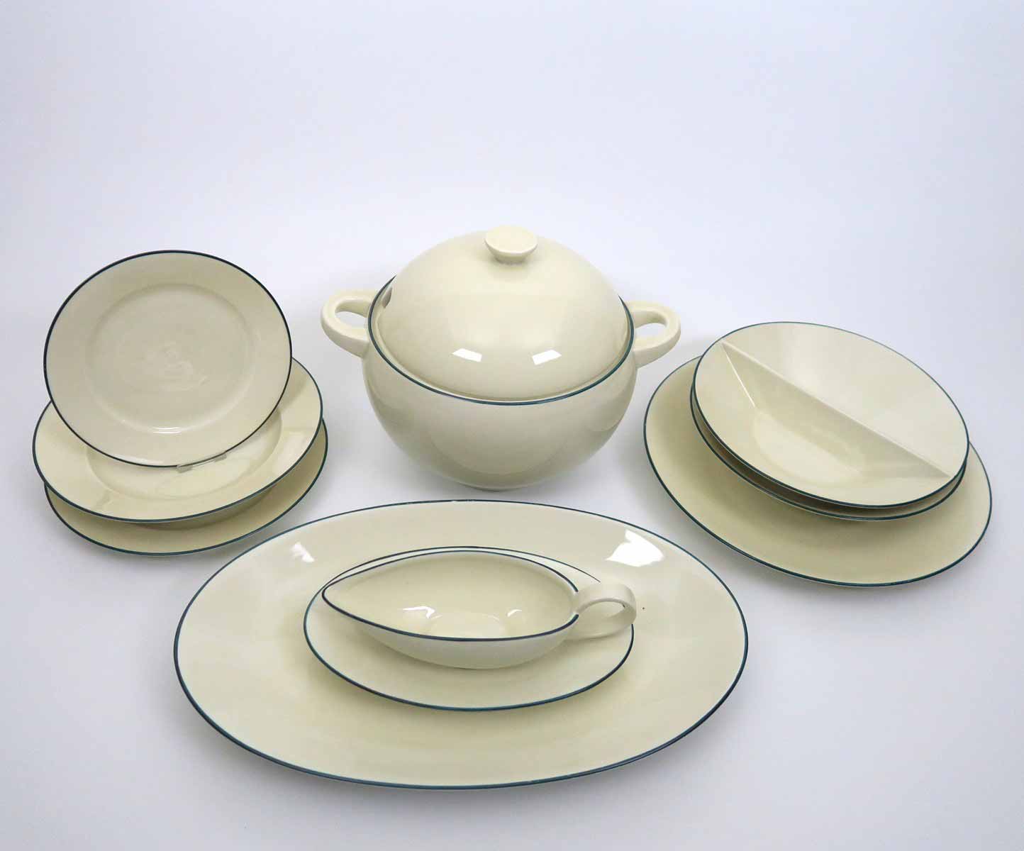 Ladislav Sutnar (1897 - 1976) - Jídelní servis se zelenou linkou