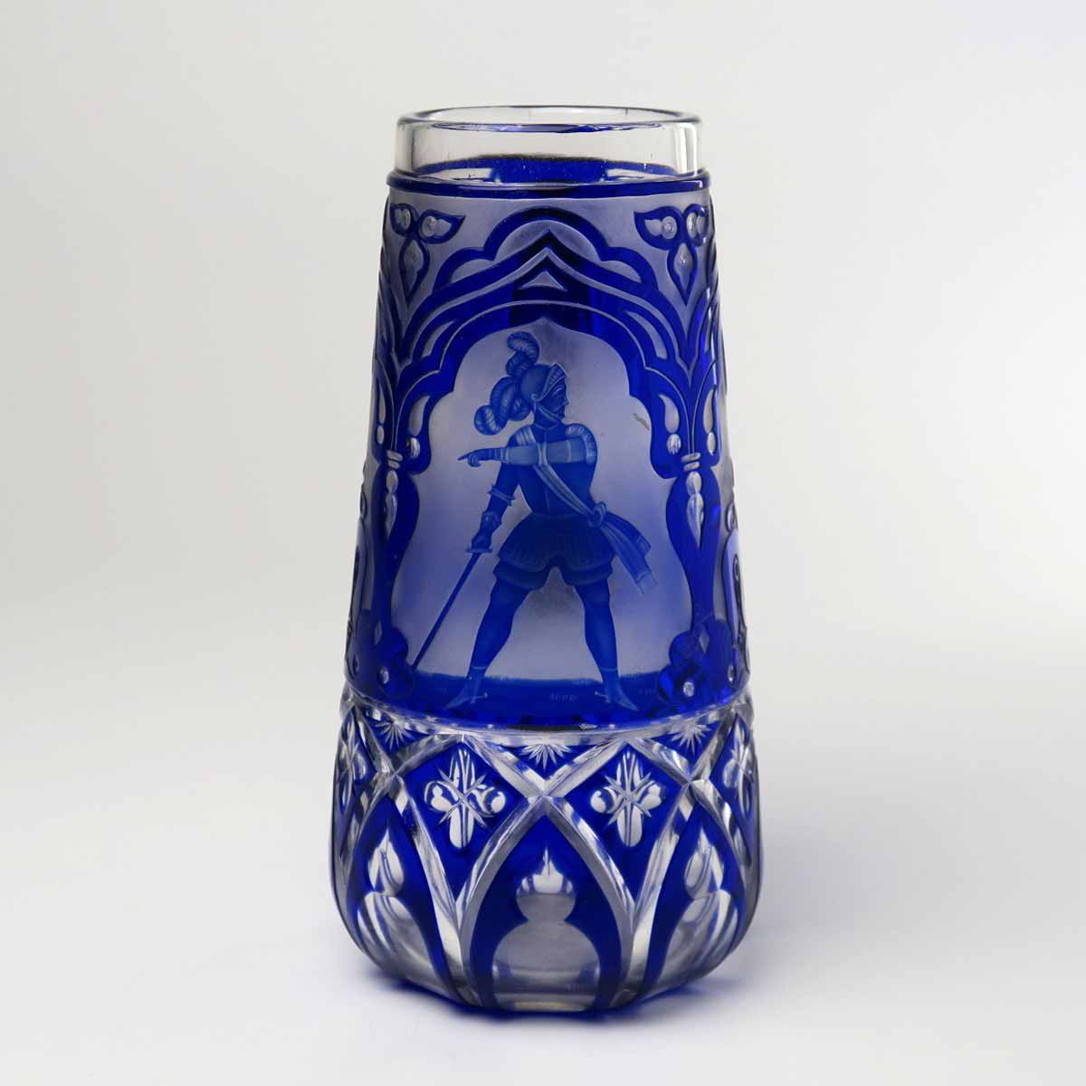 Korbel s motivem rytíře - Franz de Paula Zach