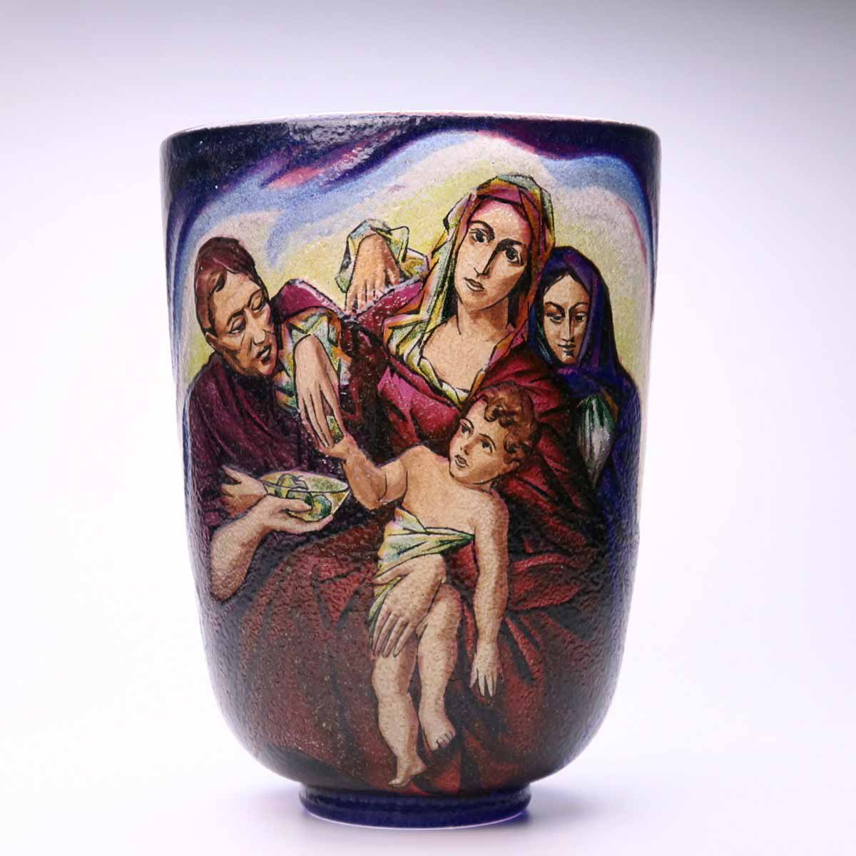 Bruno Riedel (1904 - 1975) - Velká váza "Rodina"