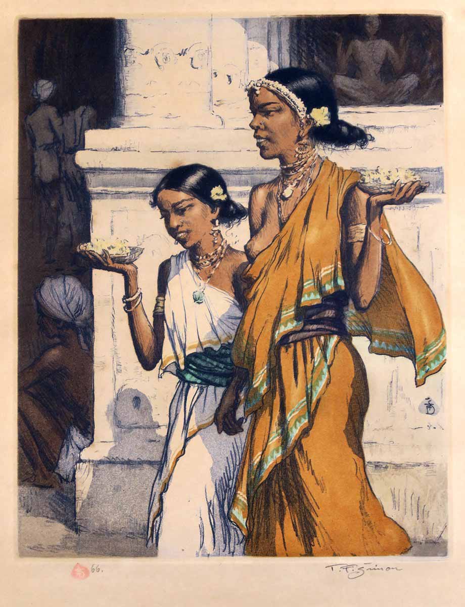 Tavík František Šimon (1877 - 1942) - Indické dívky, Ceylon