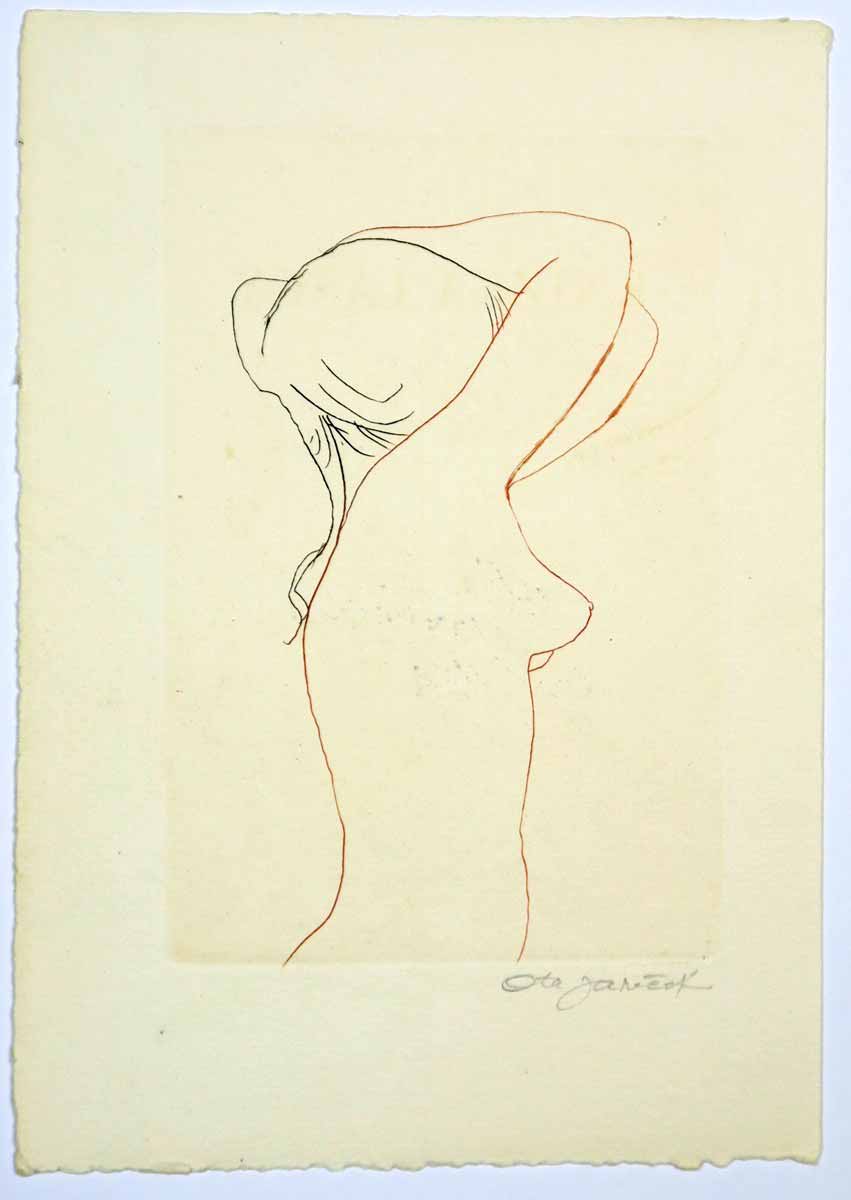 Ota Janeček (1919 - 1996) - Konvolut 4 grafických listů