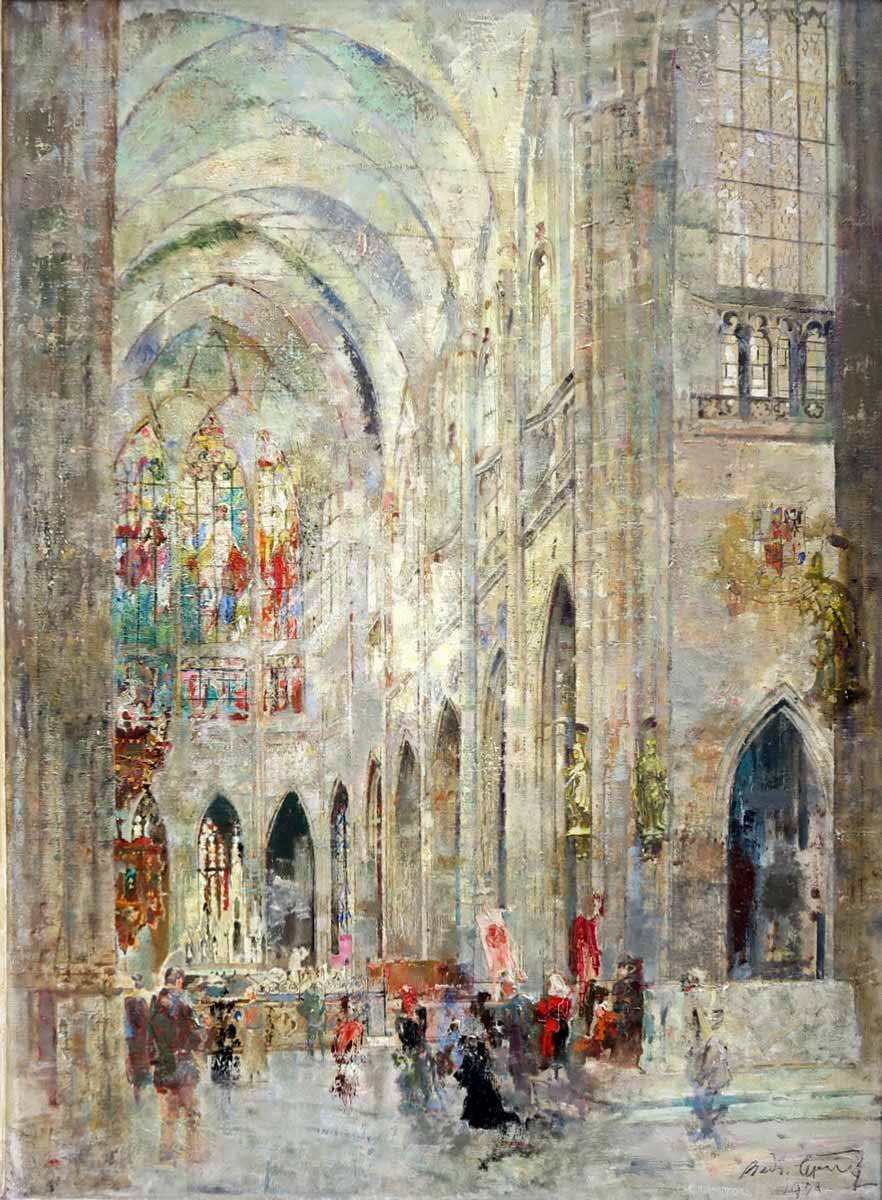 Bedřich Černý (1889) - Interiér Chrámu Svatého Víta