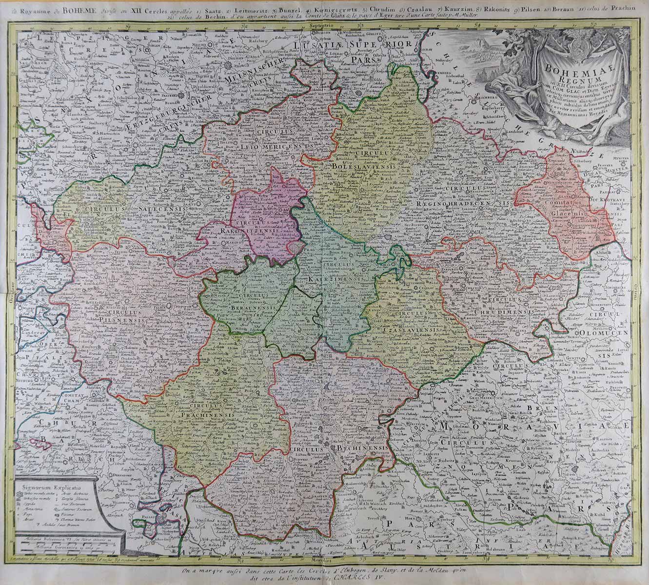 Mapa Čech, Homannovi dědicové