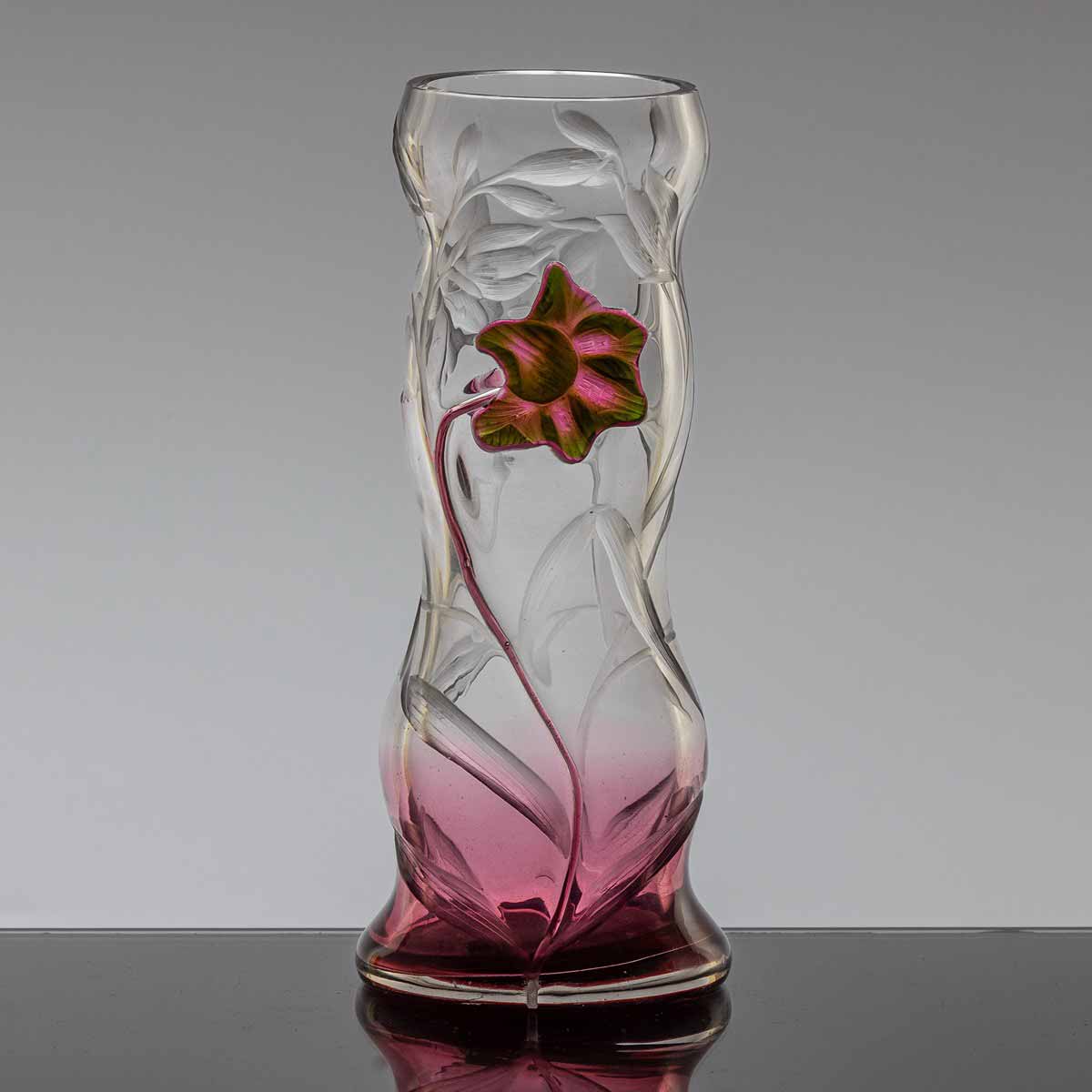 Secesní váza "Lilie" - Moser