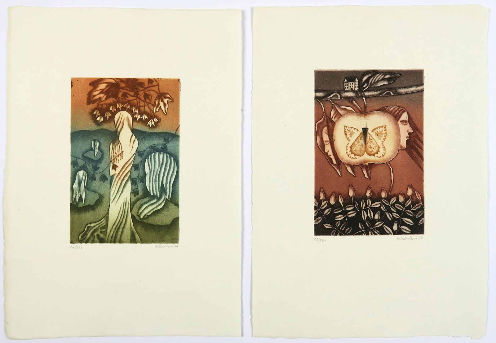 Eva Bednářová (1937 - 1986) - 2 listy - bez názvu