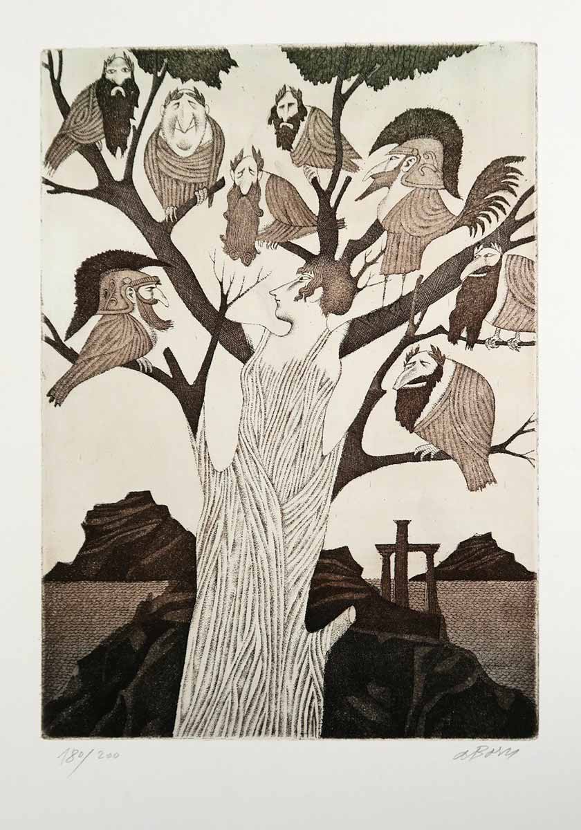 Adolf Born (1930 - 2016) - Úsměvy antiky (Dafné a laureáti)