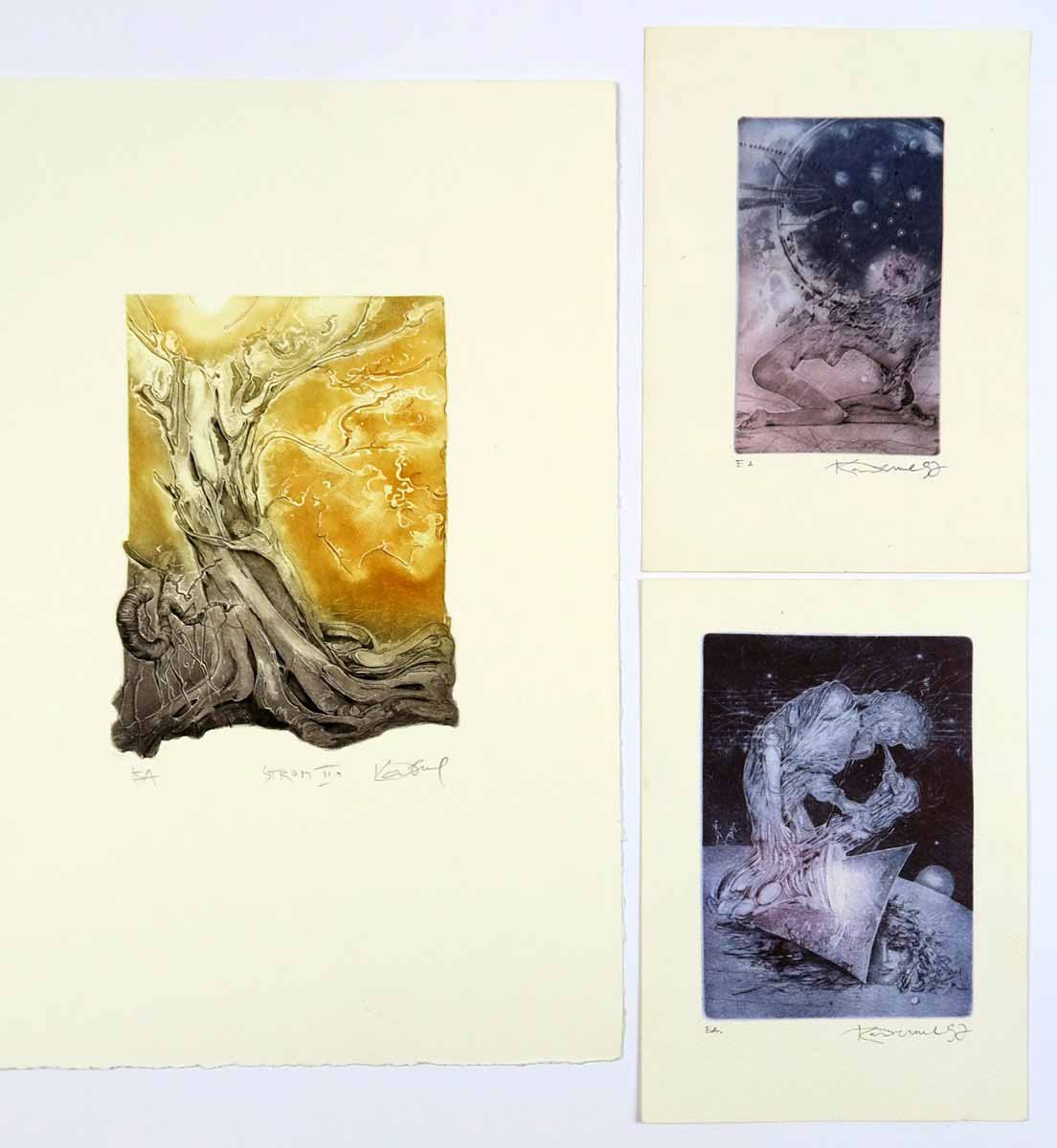 Karel Demel (1942 - 2024) - 3 listy - Strom II., Saxofonista, Milenci