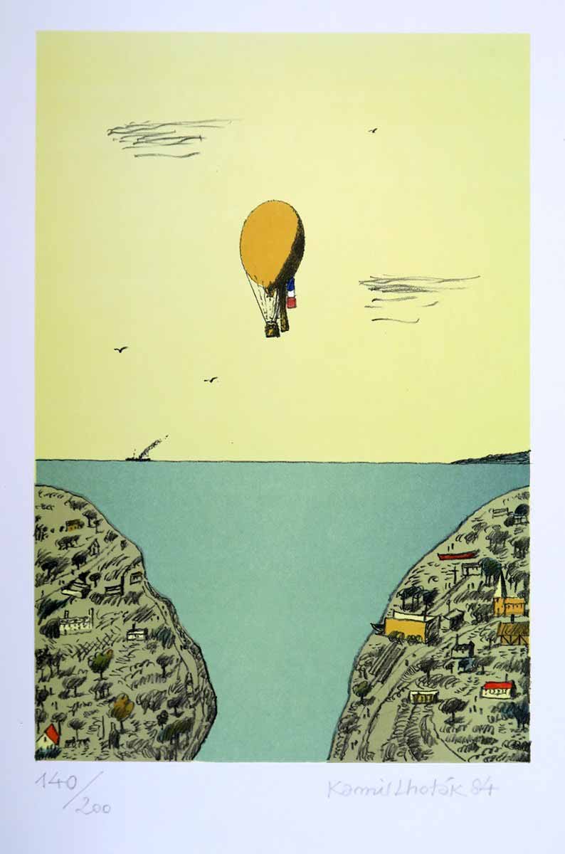 Kamil Lhoták (1912 - 1990) - Let balonem k Baltickému moři
