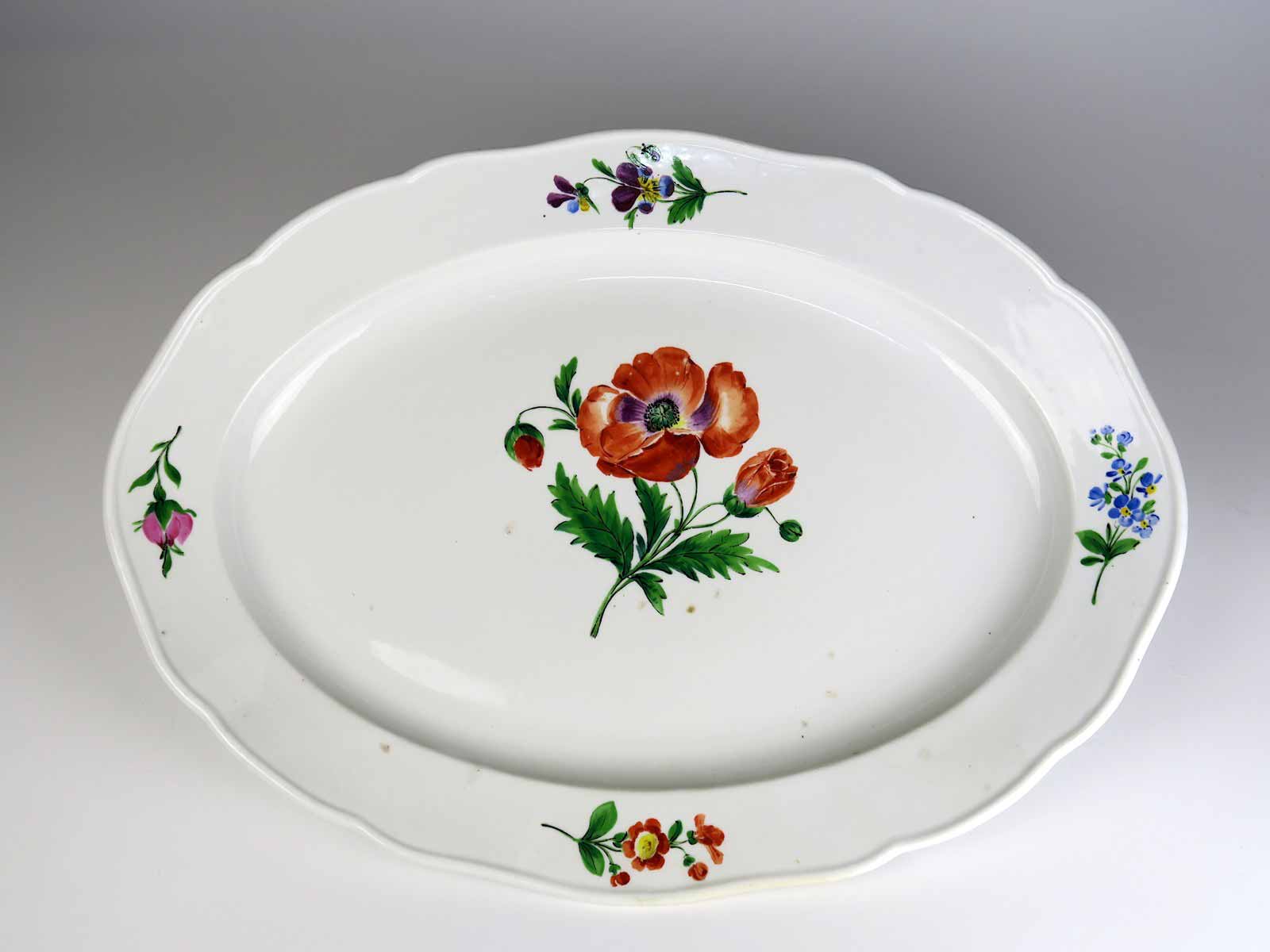 Velká oválná mísa - Míšeň