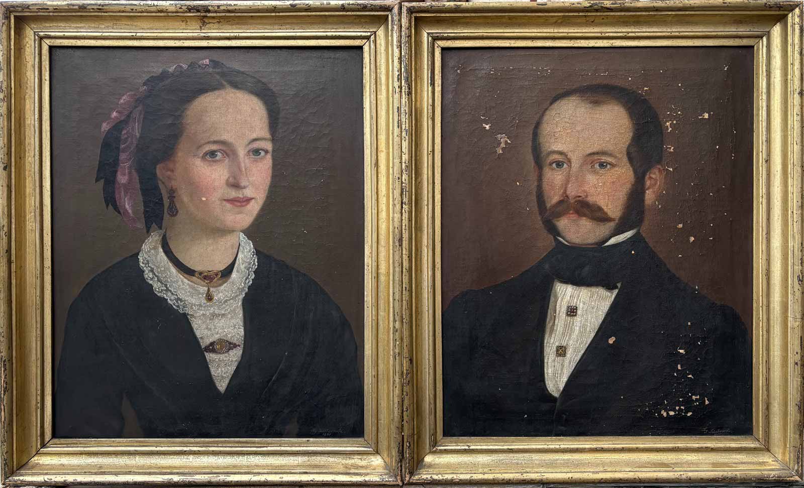 Zikmund Jüsternitz (1816) - Portréty Josefa Böhma a Vilemíny Böhmové