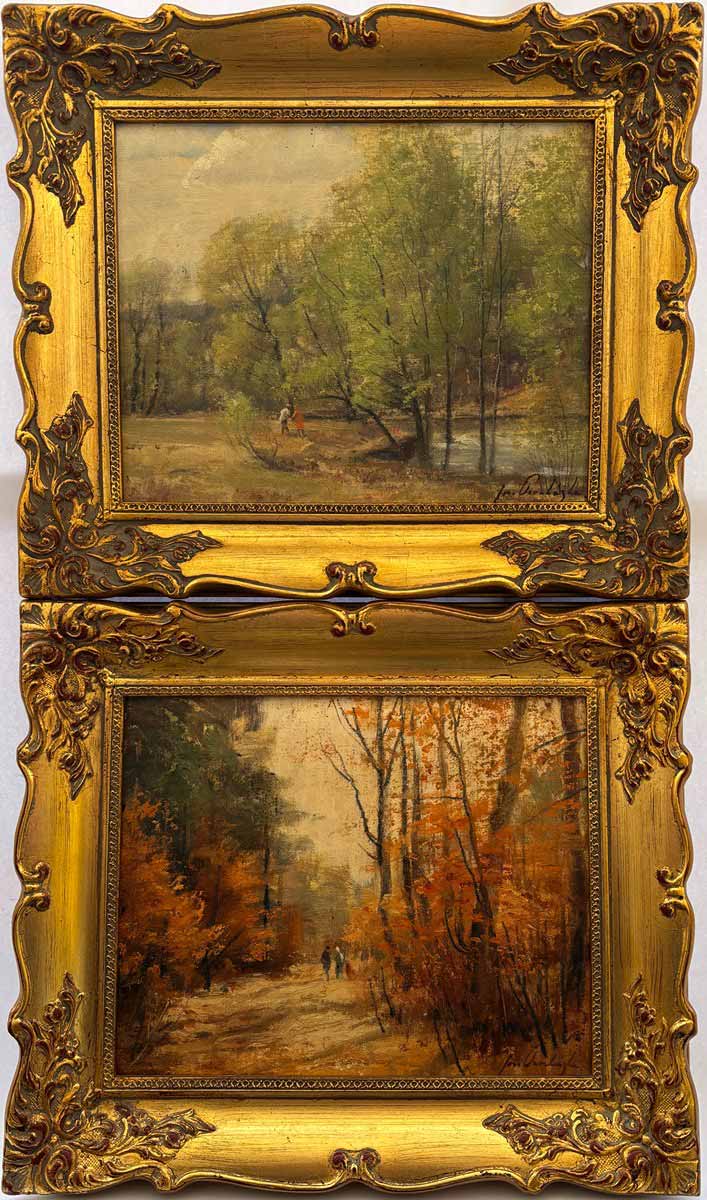 Josef Procházka (1909 - 1984) - Podzimní a letní krajina - párové obrazy