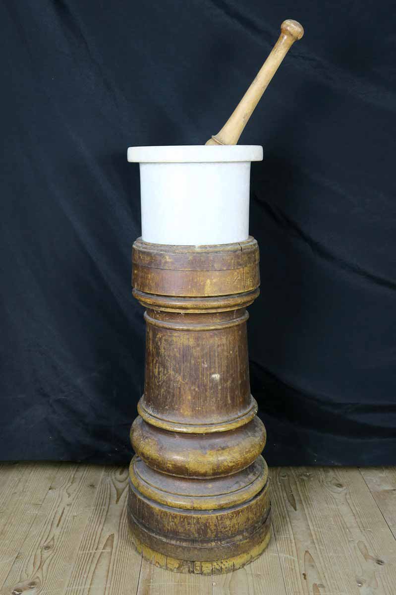 Lékárenský hmoždíř se stojanem