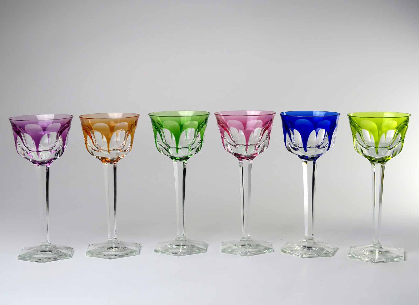 Sada 6 pohárů na víno "Marienbad" - Moser