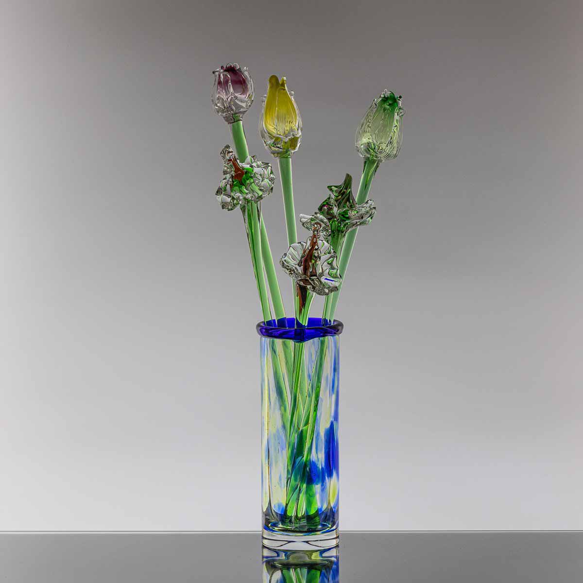 Miluše Roubíčková (1922 - 2014) - Váza s kyticí