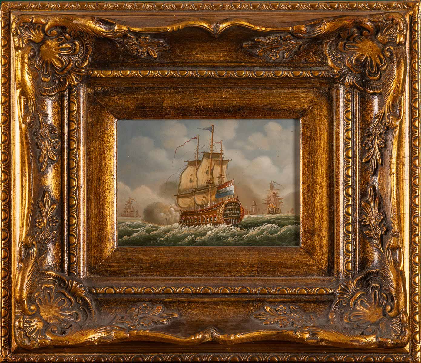 Bitevní plachetnice na moři