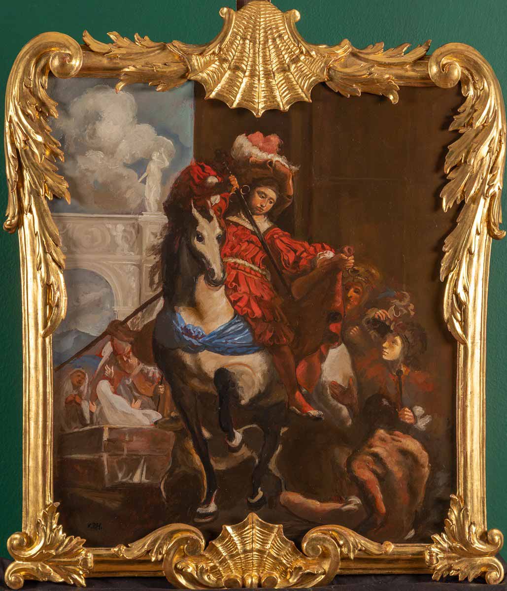 Karel Škréta (1610 - 1674) kopista - Svatý Martin dělící se o plášť