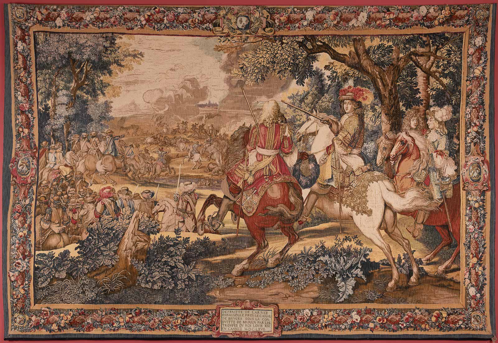 Gobelín "Ludvík XIV. velící armádě v bitvě"