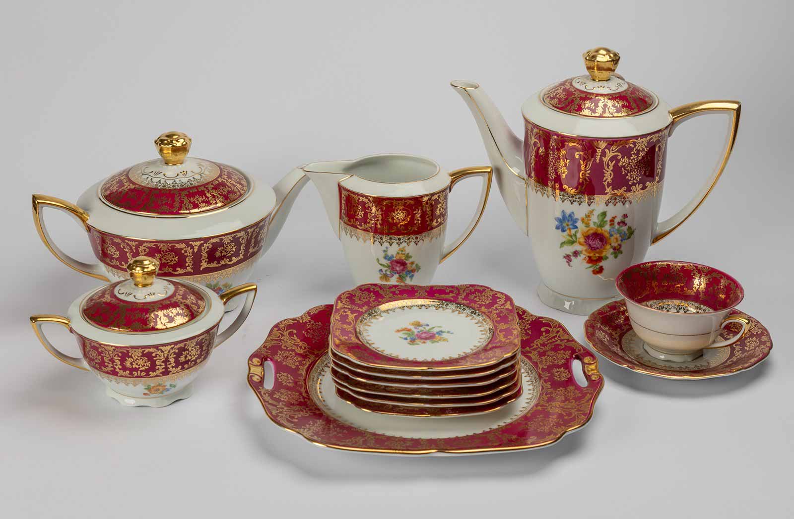 Čajový a kávový servis - Klášterec