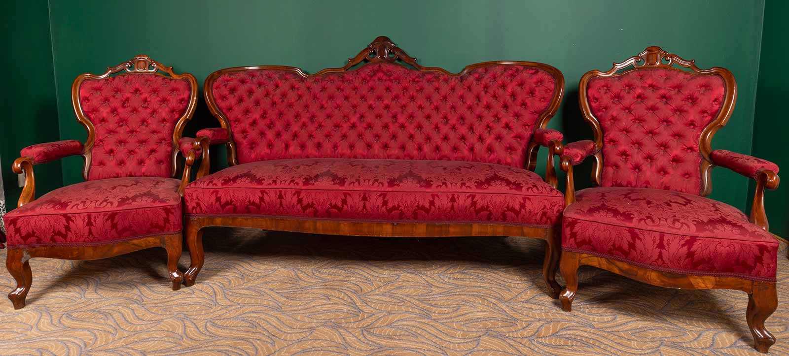 Sedací souprava v rokokovém stylu