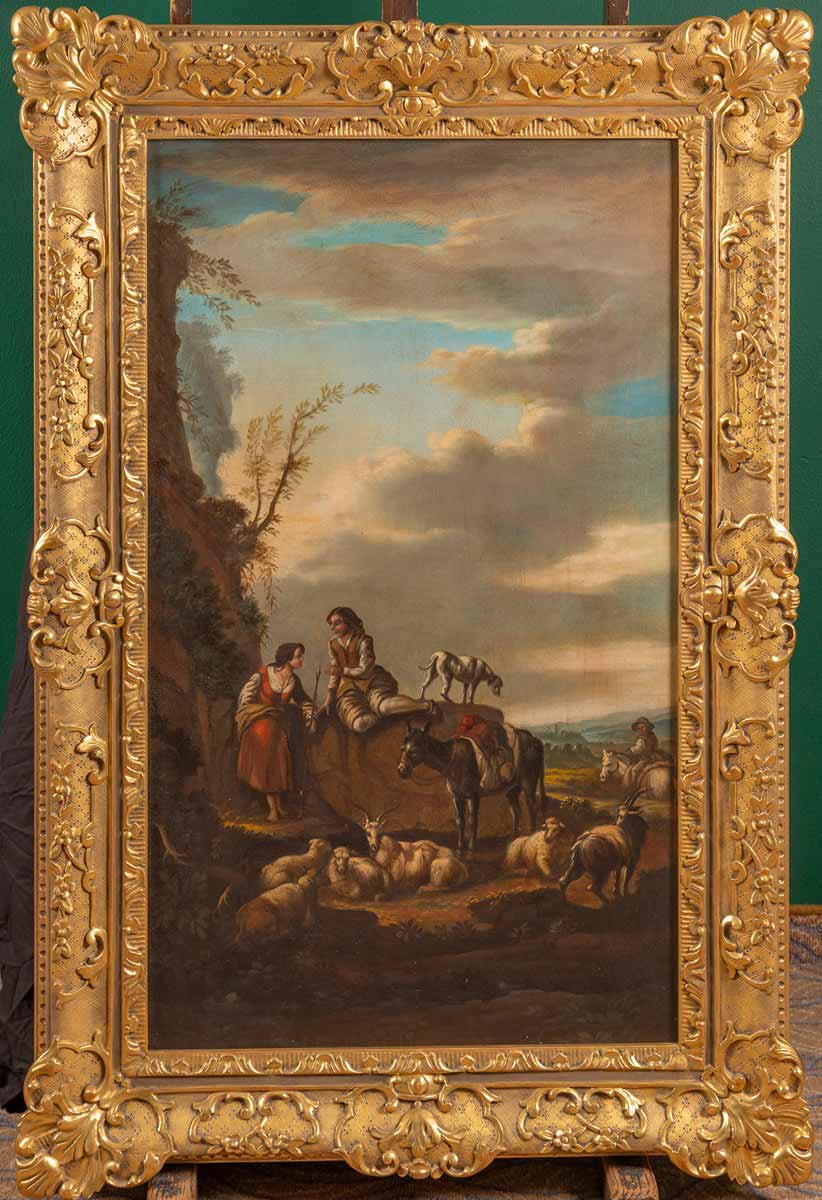 Pastýřské krajiny - párové obrazy