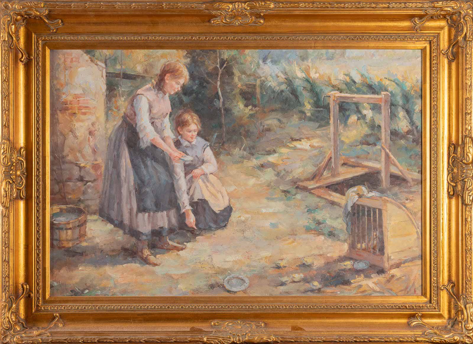 Děvčátka na dvorku