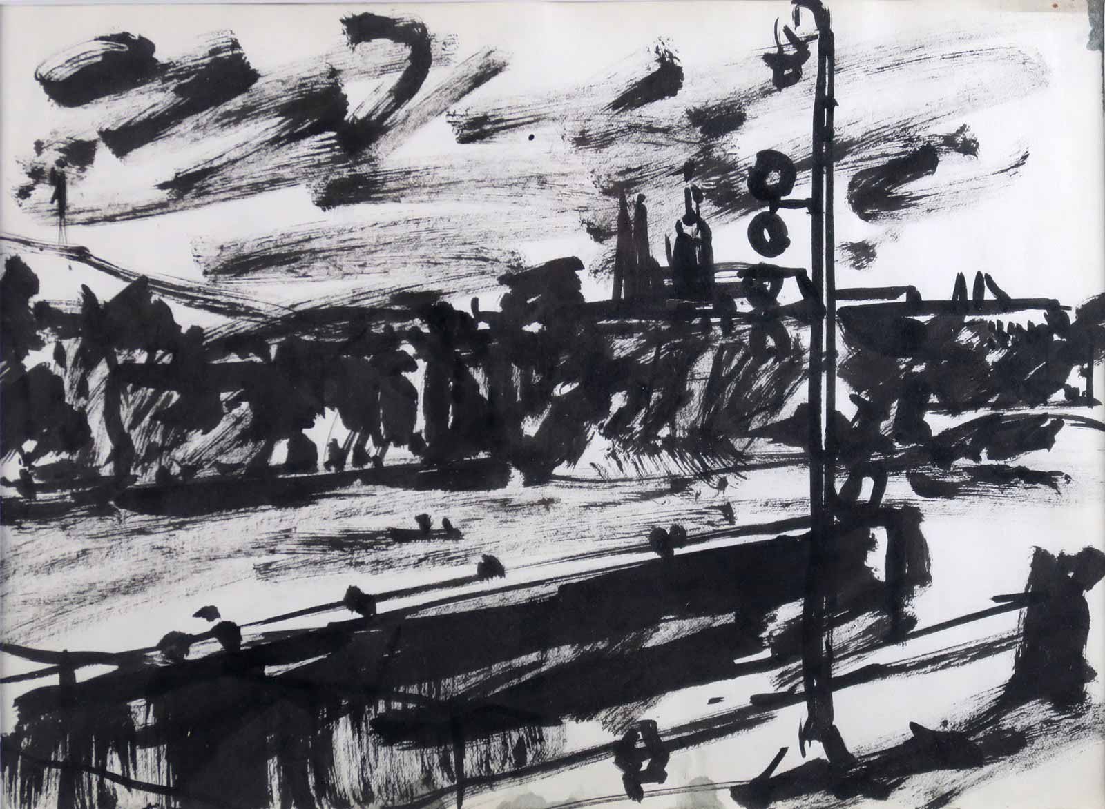 Jiří Balcar (1929 - 1968) - Pražský hrad z nábřeží