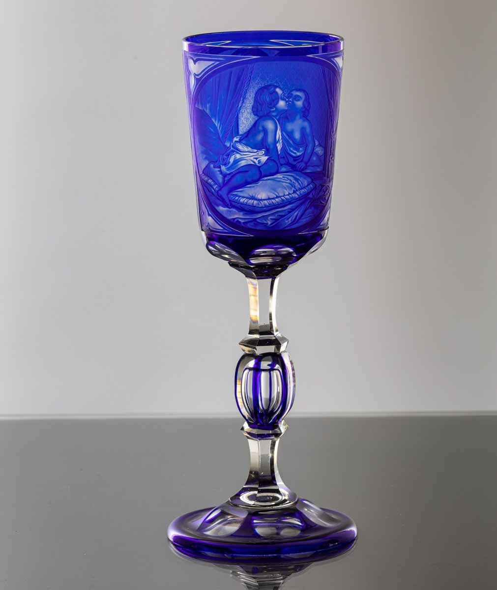 Franz de Paula Zach (1820 - 1881) - Vysoký pohár "Dětská idyla"