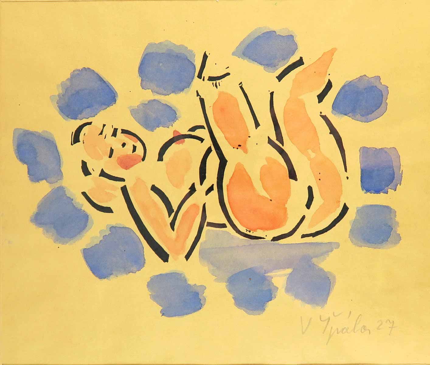 Václav Špála (1885 - 1946) - Ležící akt