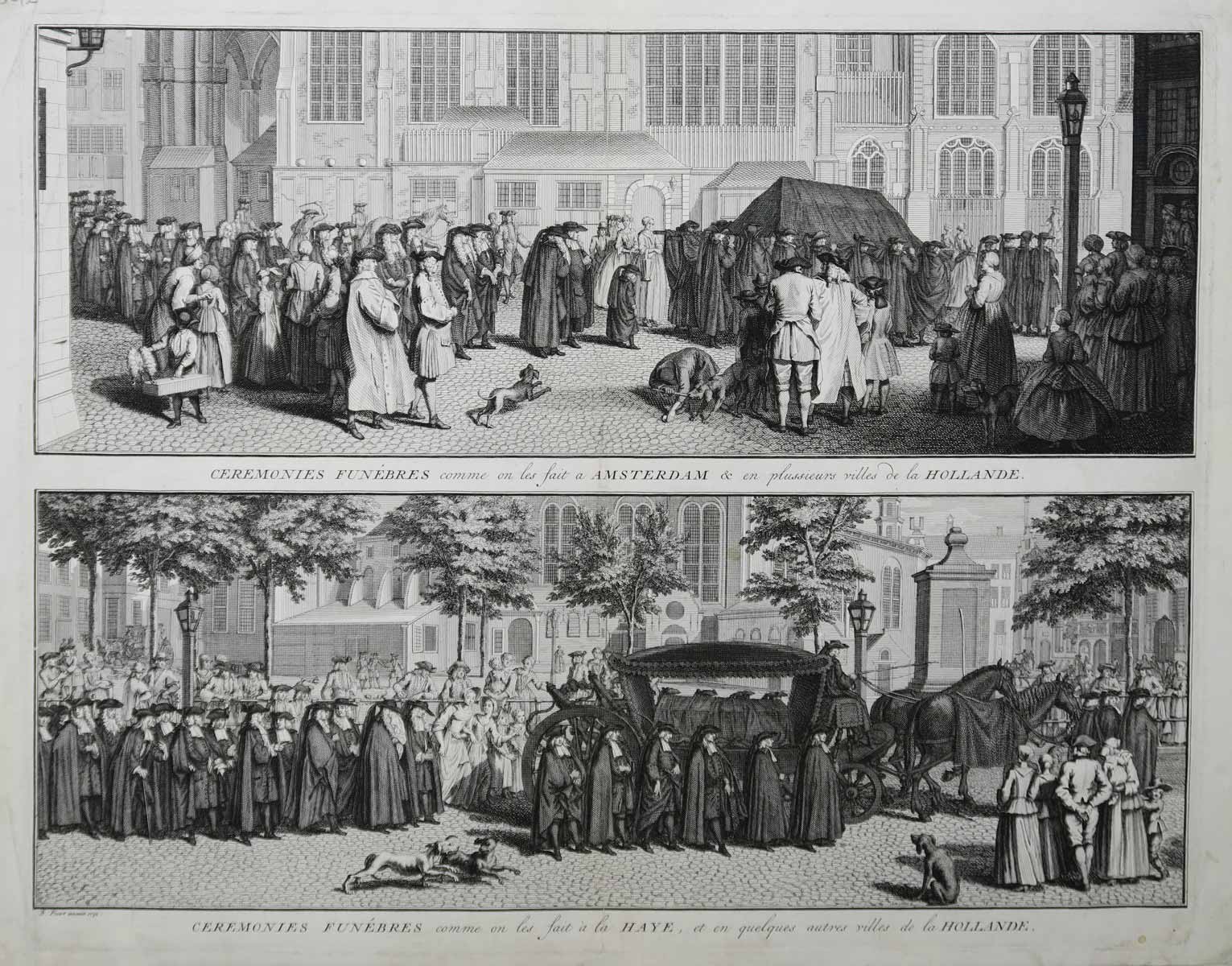 B. Piart - Pohřební průvod, Amsterdam